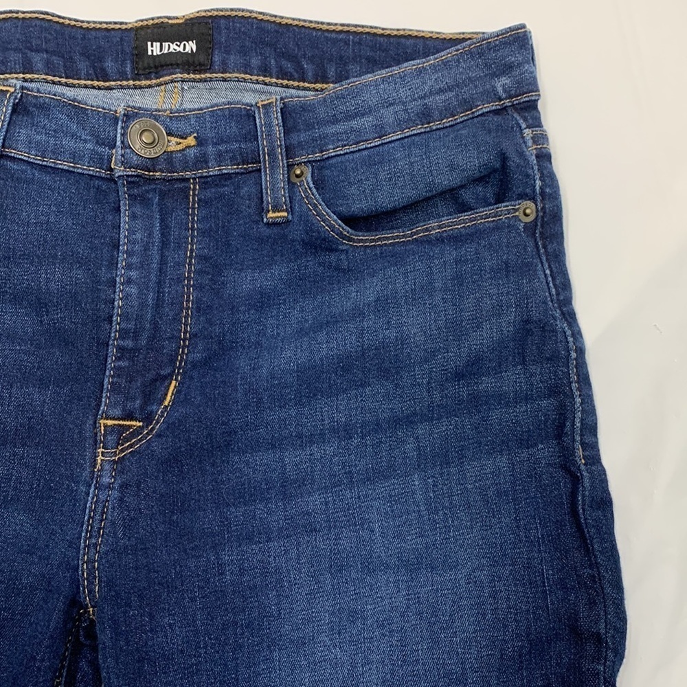 Women Hudson Dark Blue Natalie Super Skinny Jeans Size 28 - Picture 4 of 11